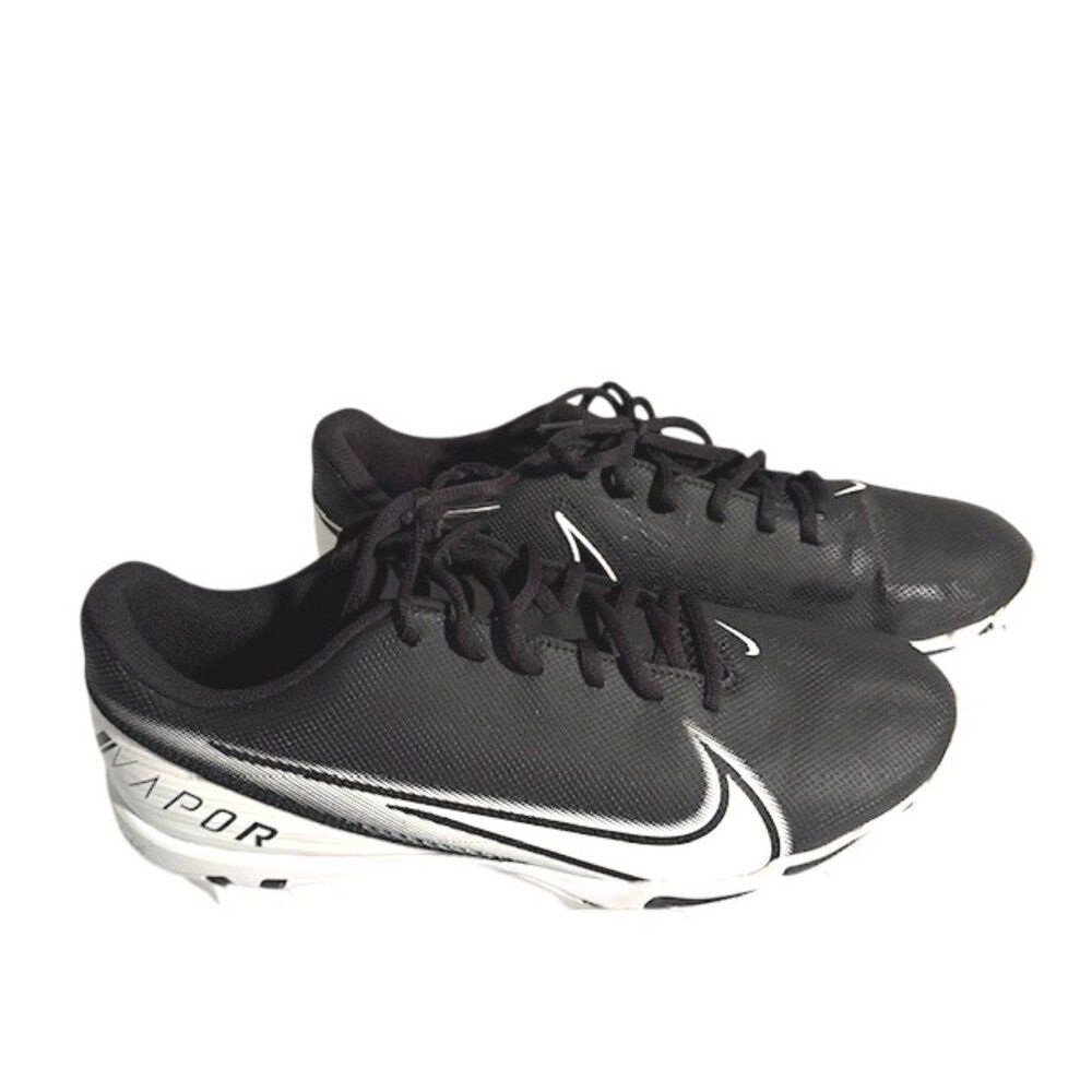 Nike Mens Vapor Edge Shark CD0074-001 Black Shoes Football Cleat- Size 11